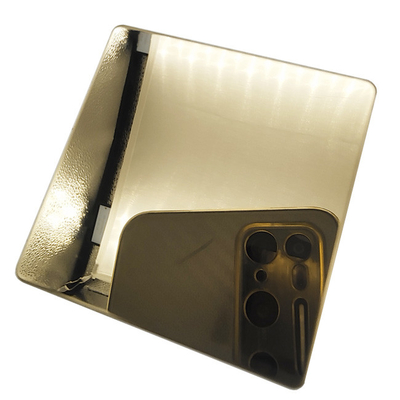 Champaign Gold 201j1j2 Color Stainless Steel Sheets Mirror Finished Inox Sheets PVD Coated For Elevator