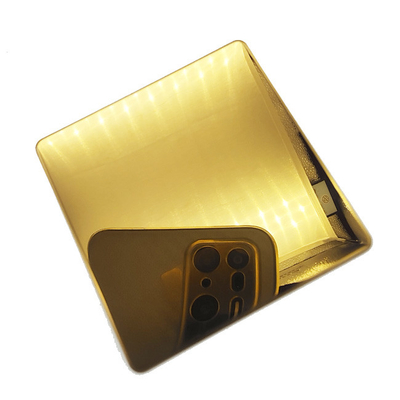 304 Gold Color Mirror PVD Coating Inox Stainless Steel Sheet Stainless Steel Plate
