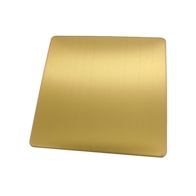 Ss Gold Color Stainless Steel Plate Price Inox Hairline Finished  Japan Gold 304