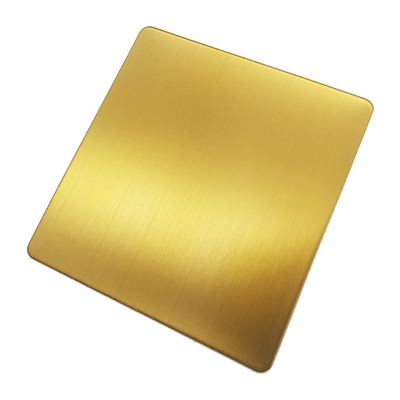 Ss Gold Color Stainless Steel Plate Price Inox Hairline Finished  Japan Gold 304