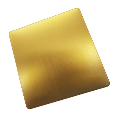 Ss Gold Color Stainless Steel Plate Price Inox Hairline Finished  Japan Gold 304