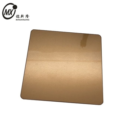 Stainless Steel Vibration Bronze PVD Coated Stainless Steel Color Sheets With Anti-Finger Print For Decoration