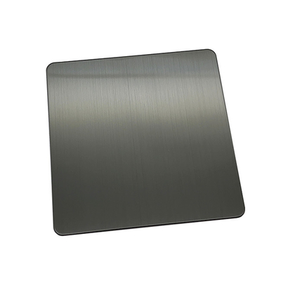304 Black Color Stainless Steel Sheets Brushed Hairline NO.4 Finished Inox Sheets PVD Coating For Frame