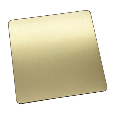 Champagne High-gloss Mmirrorpolish  Super Perfect Mirror No. 8 Architecture Stainless Steel Sheet