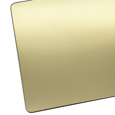 Champagne High-gloss Mmirrorpolish  Super Perfect Mirror No. 8 Architecture Stainless Steel Sheet