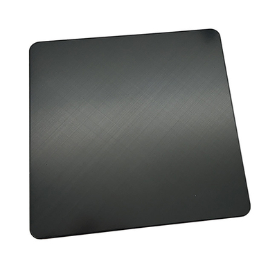 Super Black Stainless Steel Sheets 45 Cross Hairline Finished 304 Color Inox Sheets PVD Coated For Cabinet