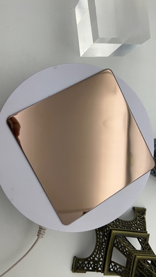 Mirror 8K Polished Coffe Gold Size 8ft 4ft, Thickness 1mm ColorfluStainless Steel Sheet