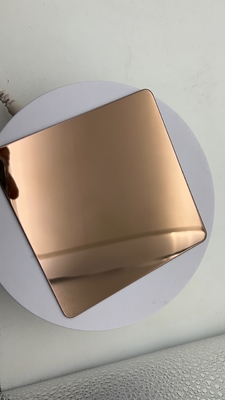 Copper Bronze Mirror 8K Stainless Steel 304 201 316 Sheet Size 4*8ft Vietman