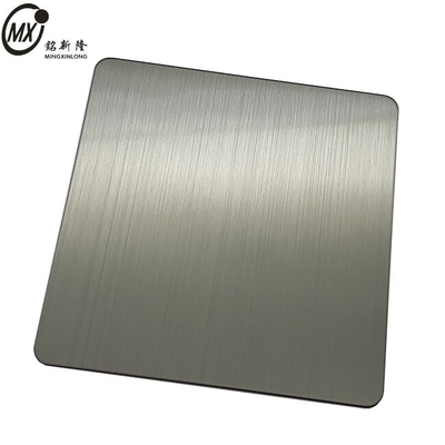 Silver White Color Stainless Steel Sheets Brushed Hairline Surface 201j1j2 Inox Sheets PVD Coated For Elevator