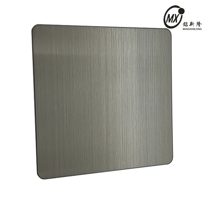 Gun Color Brushed Surface Stainless Steel Sheet For Decoration