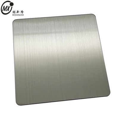 Silver White Color Stainless Steel Sheets Brushed Hairline Surface 201j1j2 Inox Sheets PVD Coated For Elevator