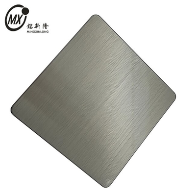 Gun Color Brushed Surface Stainless Steel Sheet For Decoration