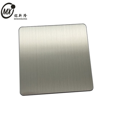 Silver White Color Stainless Steel Sheets Brushed Hairline Surface 201j1j2 Inox Sheets PVD Coated For Elevator