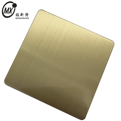 Brushed Hairline Color Stainless Steel Sheet For Building