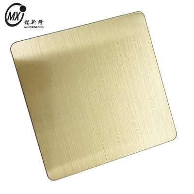 Brushed Hairline Color Stainless Steel Sheet For Building