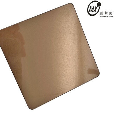 Ancient Coffee Stainless Steel Vibration PVD Coated Stainless Steel Color Sheets With Anti-Finger Print For Decoration