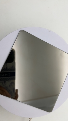 Black 8K 50*50mm Colored Stainless Steel Sheet Polished Super Mirror Various color