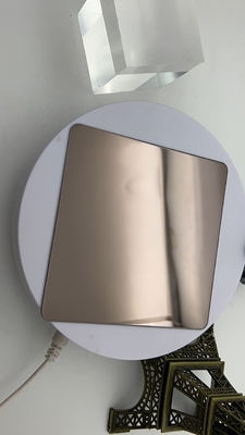 Shopping Mall Door Sleeve Coffee Color Mirror 8K Super Mirror Sheet Stainless Steel
