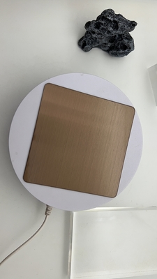 Hairline Copper Bronze PVD Colored Enough Thickness Stainless Steel 8ft 10ft