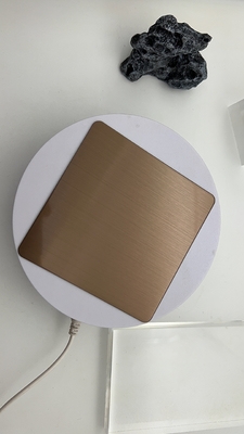 Hairline Copper Bronze PVD Colored Enough Thickness Stainless Steel 8ft 10ft