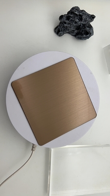Hairline Copper Bronze PVD Colored Enough Thickness Stainless Steel 8ft 10ft