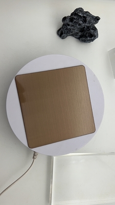Hairline Copper Bronze PVD Colored Enough Thickness Stainless Steel 8ft 10ft