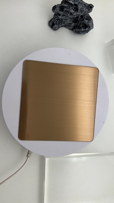 Bronze Hairline HL Outdoor Decorate Metal Steel Sheet Laser Film PVD Color