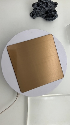 Bronze Hairline HL Outdoor Decorate Metal Steel Sheet Laser Film PVD Color