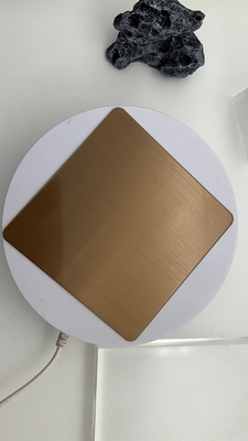 Bronze Hairline HL Outdoor Decorate Metal Steel Sheet Laser Film PVD Color