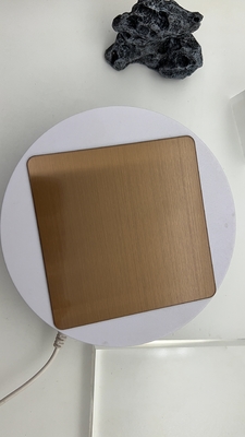 Bronze Hairline HL Outdoor Decorate Metal Steel Sheet Laser Film PVD Color