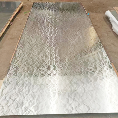 304 Gold Silver Corrugated Art Custom Brass PVD Colored Stainless Steel Sheets