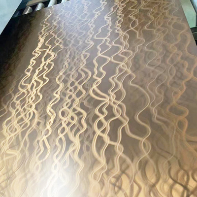 Ceiling And Wall Cladding To Shipping Or Seating Stainless Steel Colored Sheet Jewellery Table Colours Are Gold , Rose Gold , Coffee