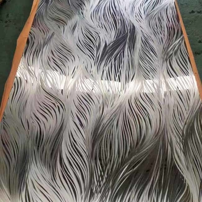 Custom Partial Bead Blasting Stainless Steel Sheet Mirror 8k  For Elevator Door
