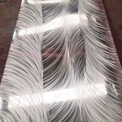 Custom Partial Bead Blasting Stainless Steel Sheet Mirror 8k  For Elevator Door