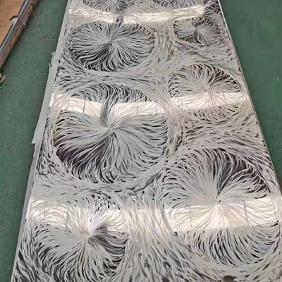 Custom Partial Bead Blasting Stainless Steel Sheet Mirror 8k  For Elevator Door