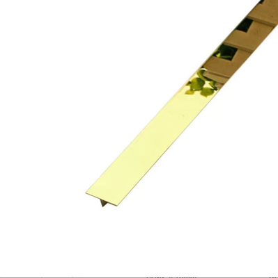 304 Super 8K Polished Color Mirror Champaign Gold T Stainless Steel Trim