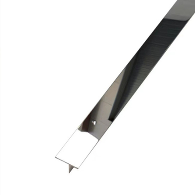 304 8K Gold Mirror Polished Shiny Color Stainless Steel Trim 201 T-Shape Stainless Steel Tile Edge Trim For Hotel