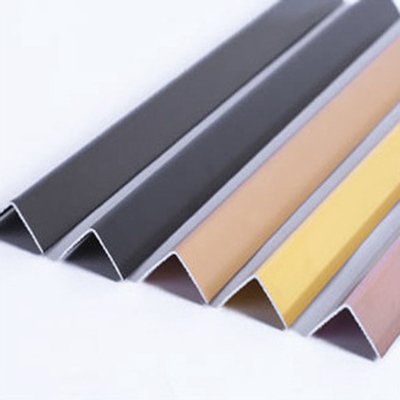 Stainless Steel Tile Trim T Shape 304 Grade Modern Style Trim Strip Profiles For Edges Decorative
