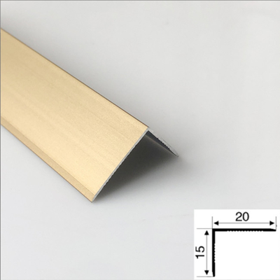 L Channel Profile Stainless Steel Tile Edge Trim Strip For Ceramic Floor Transition