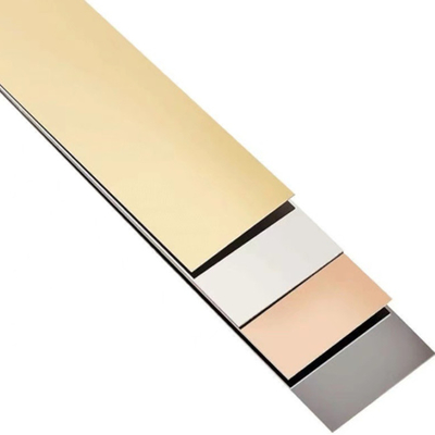 Customized Black Silver Color 304 Brushed SS Baseboard Color Gold Champaign Gold Mirror Polished 316L Stainless Steel Trim
