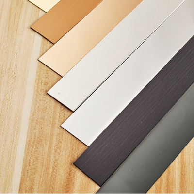 304 Custom Champaign Gold Grey Color WC Decoration Mirror Polished Stainless Steel Trim Arc For Hotel Mall