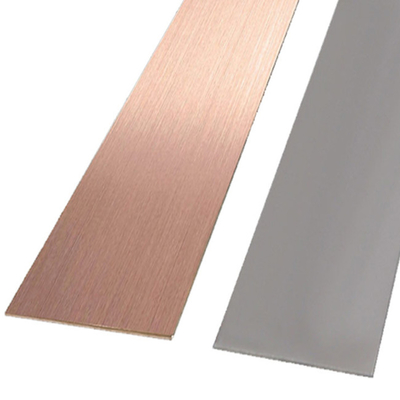 304 Custom Champaign Gold Grey Color WC Decoration Mirror Polished Stainless Steel Trim Arc For Hotel Mall