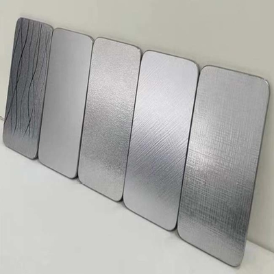 Customized 316L Hairline Brushed Embossed Beadblasting Surface Stainless Steel Sheets Finished 304 Round Edge Kitchen Desktop