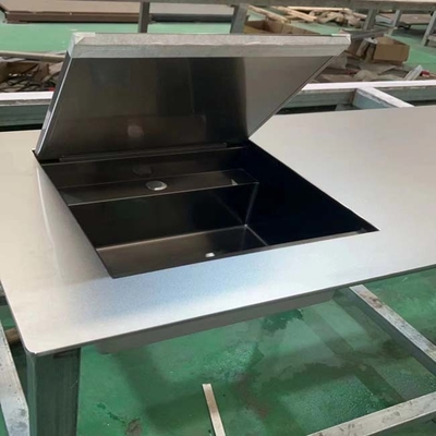 304 Sandblasting customized size Scratch resistant sliver stainless steel plate