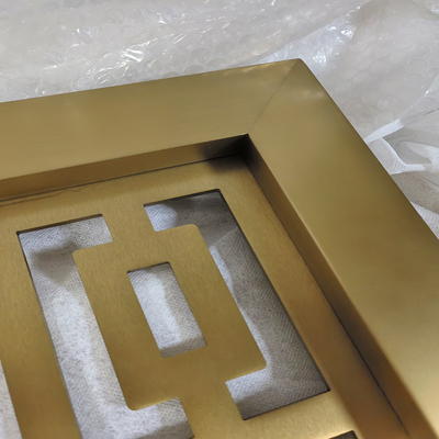 Metal Laser Cutting Stainless Steel Screen Living Room Partition Hotel Villa Decoration