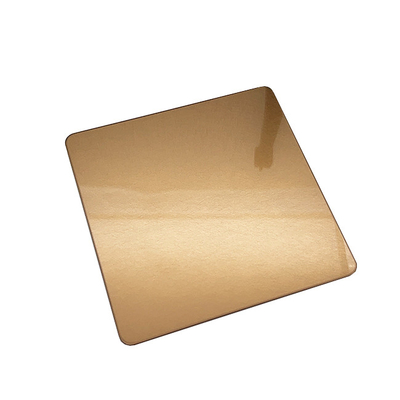 Display Cases Furniture Lighting Fixtures PVD Stable Gold Color 430 316 Food Grade Stainless Steel Sheet