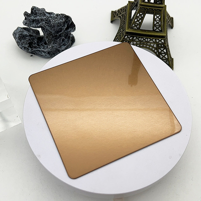 Display Cases Furniture Lighting Fixtures PVD Stable Gold Color 430 316 Food Grade Stainless Steel Sheet