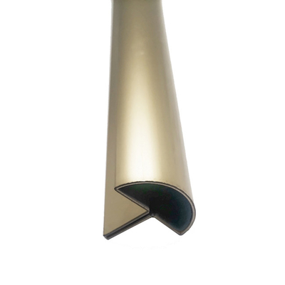 Wall Decoration OEM Champagne Gold Customized Semicircle Shape Metal Stainless Steel Trim Tile