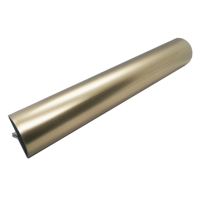 Wall Decoration OEM Champagne Gold Customized Semicircle Shape Metal Stainless Steel Trim Tile