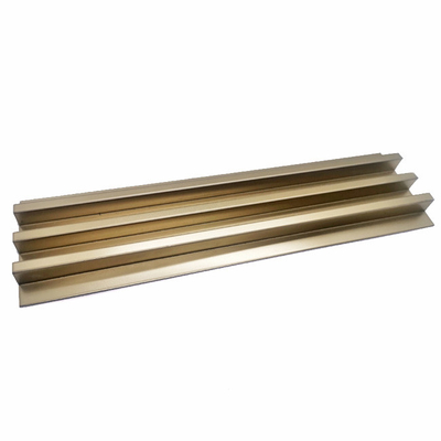 304 Custom Beadblasting Champaign Gold Color Mirror Brushed Stainless Steel Trim For Elevator Wall